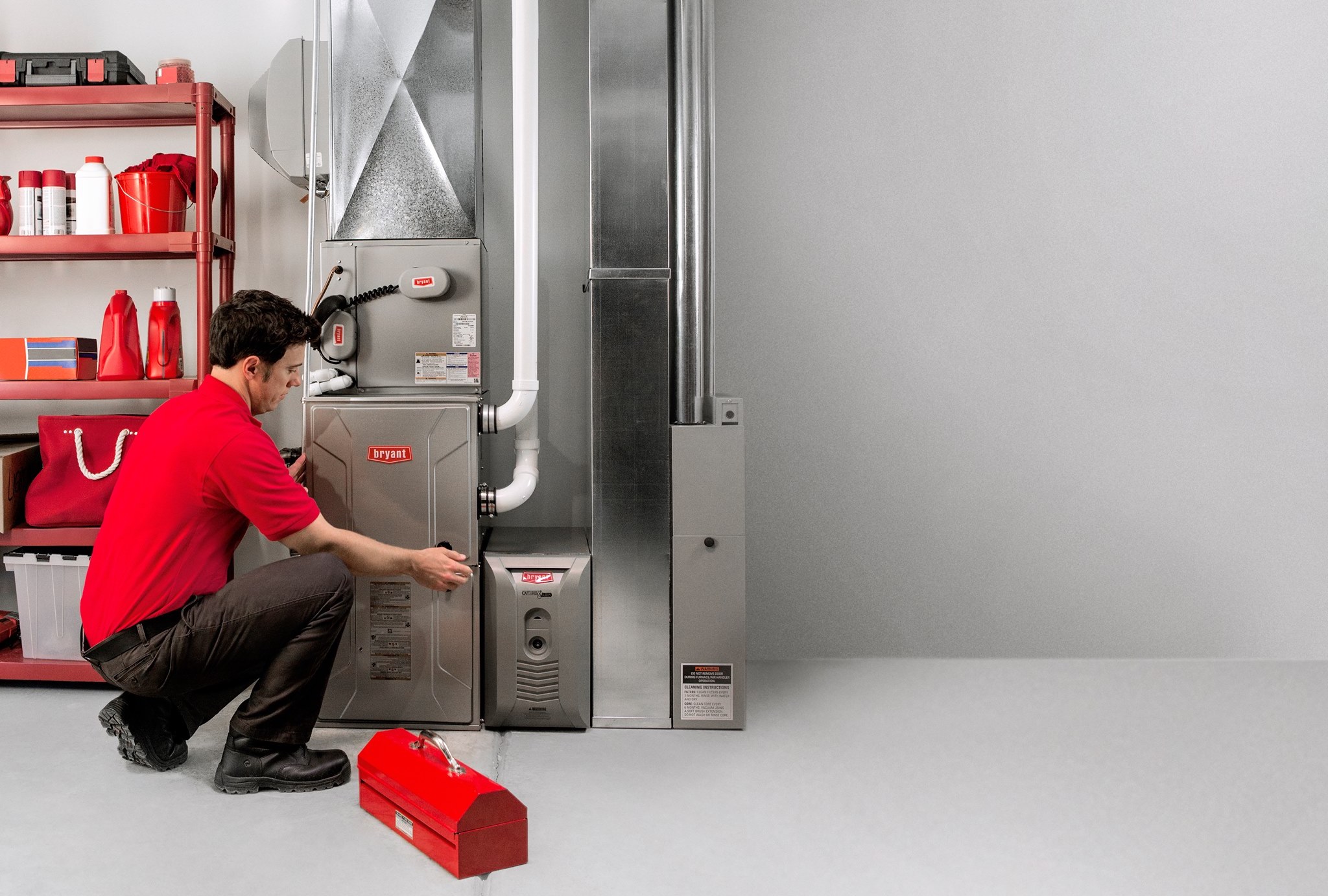 HVAC professionals at work