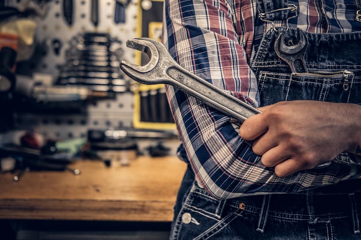 HVAC Technician at work